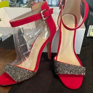 The Sexiest Red Jeweled Sandal Evvvveeerrr